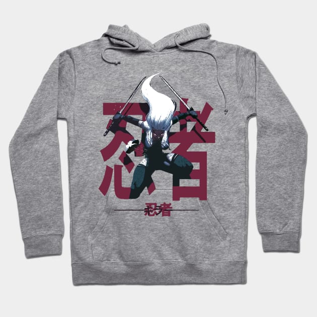 Japanese Cyberpunk Samurai Girl Hoodie by OWLvision33